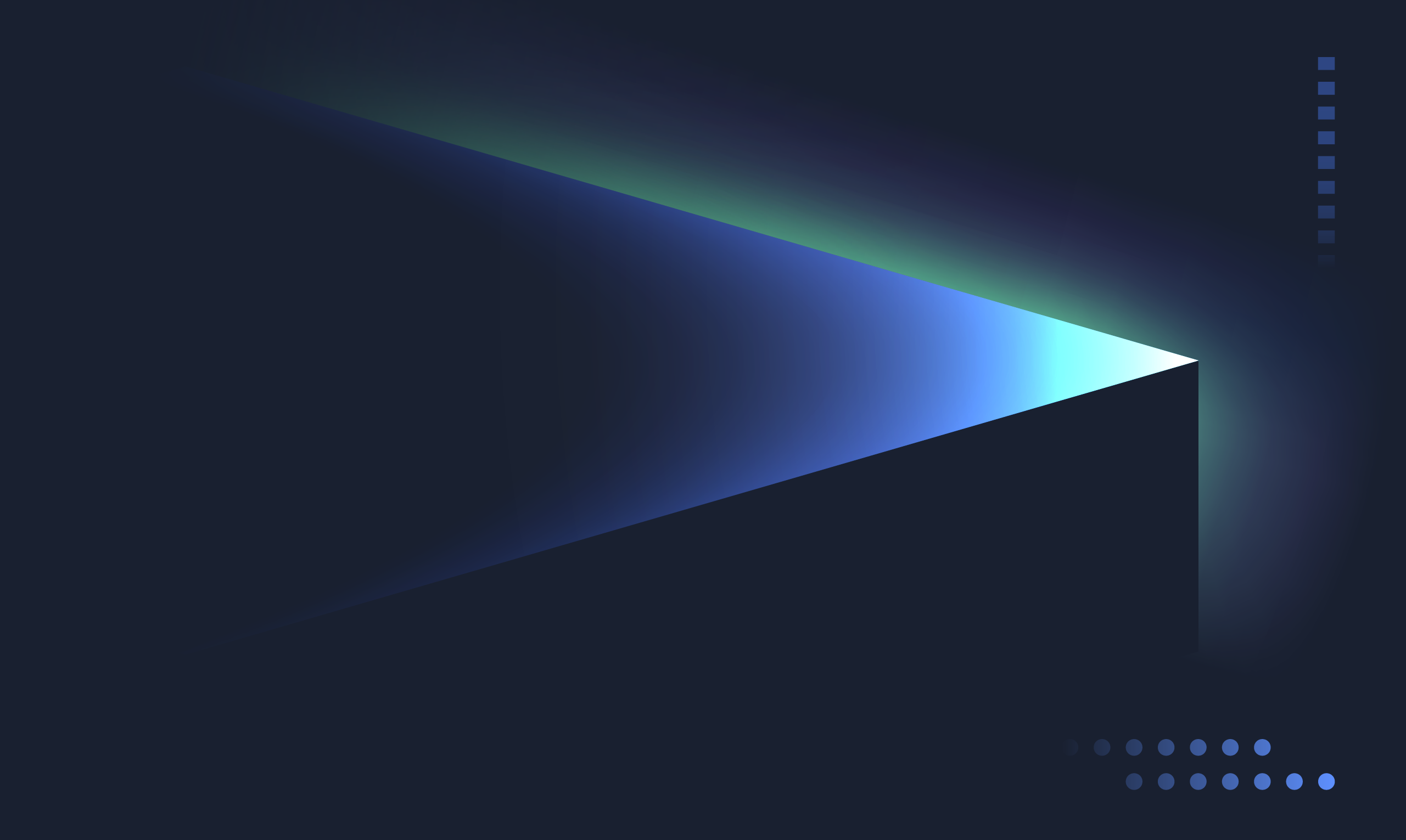 Ilustração abstrata com formas geométricas e luz azul esbatida sobre fundo escuro, simbolizando tecnologia, inovação e a evolução da experiência digital do cliente no evento ICE.