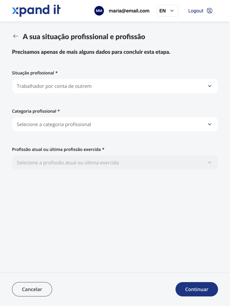 The same interface shown in tablet format, maintaining spacing, readability, and visual balance.